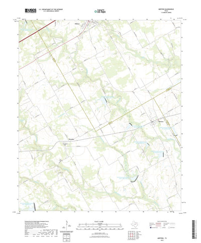 United States Geological Survey Mertens, TX (2022, 24000-Scale) digital map