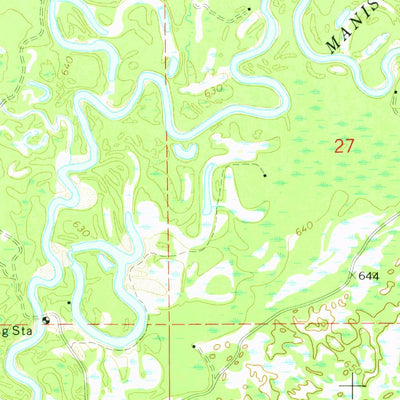 United States Geological Survey Merwin Lake, MI (1972, 24000-Scale) digital map