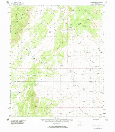 United States Geological Survey Mesa Aparejo, NM (1956, 62500-Scale) digital map