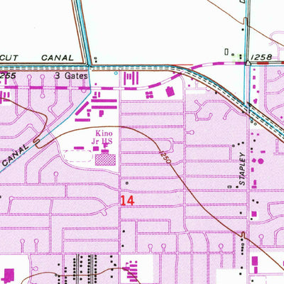 United States Geological Survey Mesa, AZ (1952, 24000-Scale) digital map