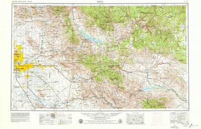 United States Geological Survey Mesa, AZ (1954, 250000-Scale) digital map