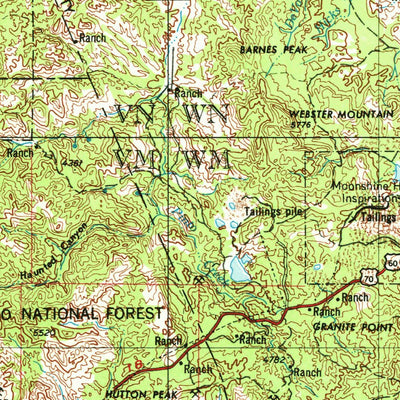 United States Geological Survey Mesa, AZ (1954, 250000-Scale) digital map
