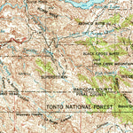 United States Geological Survey Mesa, AZ (1954, 250000-Scale) digital map