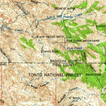 United States Geological Survey Mesa, AZ (1964, 250000-Scale) digital map