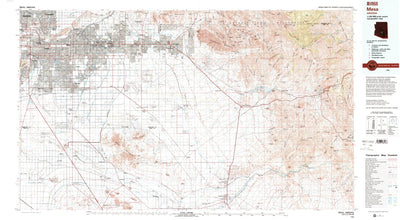 United States Geological Survey Mesa, AZ (1994, 100000-Scale) digital map