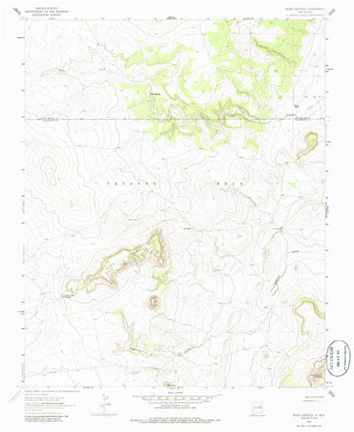 United States Geological Survey Mesa Cherisco, NM (1963, 24000-Scale) digital map
