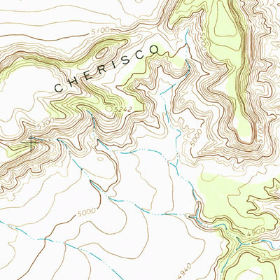 United States Geological Survey Mesa Cherisco, NM (1963, 24000-Scale) digital map