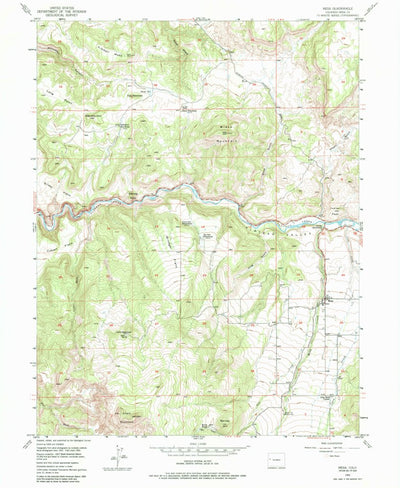 United States Geological Survey Mesa, CO (1955, 24000-Scale) digital map