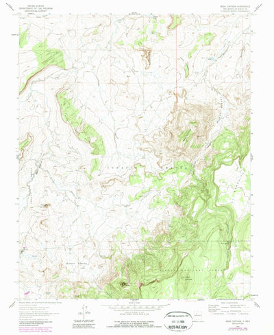 United States Geological Survey Mesa Cortada, NM (1961, 24000-Scale) digital map