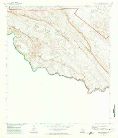 United States Geological Survey Mesa De Anguila, TX (1971, 24000-Scale) digital map