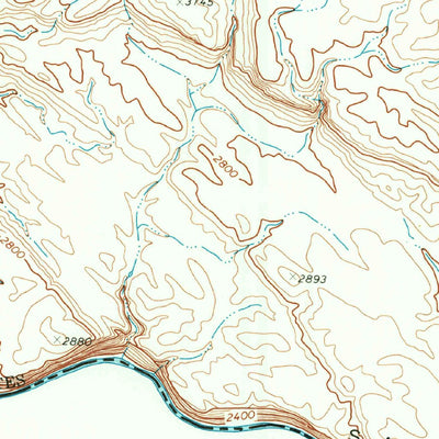 United States Geological Survey Mesa De Anguila, TX (1971, 24000-Scale) digital map