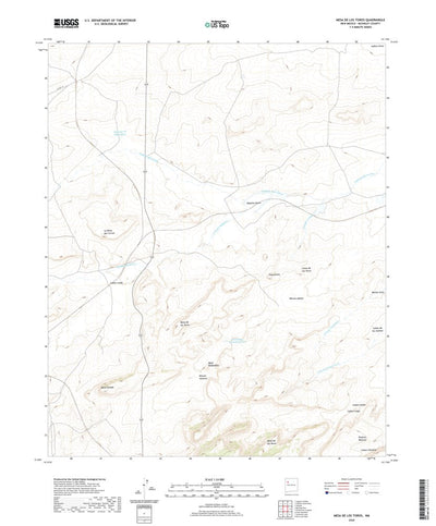 United States Geological Survey Mesa De Los Toros, NM (2020, 24000-Scale) digital map
