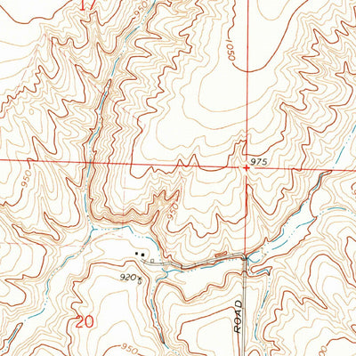 United States Geological Survey Mesa East, WA (1970, 24000-Scale) digital map