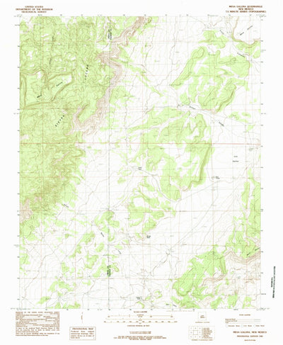 United States Geological Survey Mesa Gallina, NM (1985, 24000-Scale) digital map
