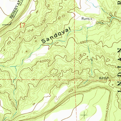 United States Geological Survey Mesa Gigante, NM (1957, 24000-Scale) digital map