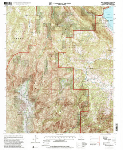 United States Geological Survey Mesa Grande, CA (1997, 24000-Scale) digital map