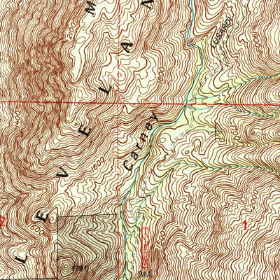 United States Geological Survey Mesa Grande, CA (1997, 24000-Scale) digital map