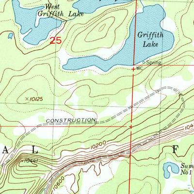 United States Geological Survey Mesa Lakes, CO (1955, 24000-Scale) digital map