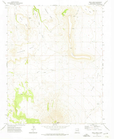 United States Geological Survey Mesa Larga, NM (1971, 24000-Scale) digital map
