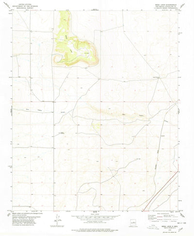 United States Geological Survey Mesa Leon, NM (1978, 24000-Scale) digital map