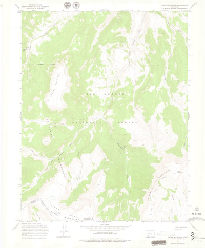 United States Geological Survey Mesa Mountain, CO (1967, 24000-Scale) digital map