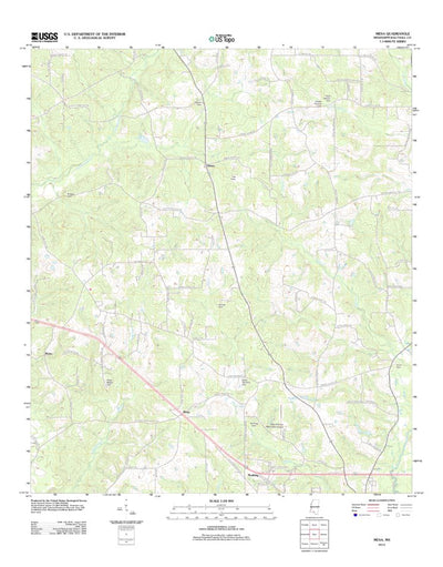 United States Geological Survey Mesa, MS (2012, 24000-Scale) digital map