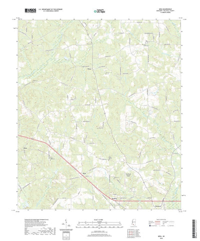 United States Geological Survey Mesa, MS (2020, 24000-Scale) digital map