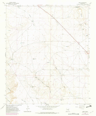 United States Geological Survey Mesa, NM (1967, 24000-Scale) digital map