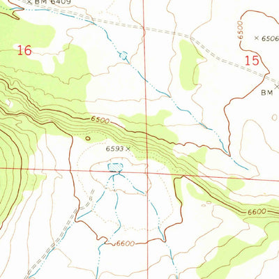 United States Geological Survey Mesa Parada, AZ-NM (1971, 24000-Scale) digital map