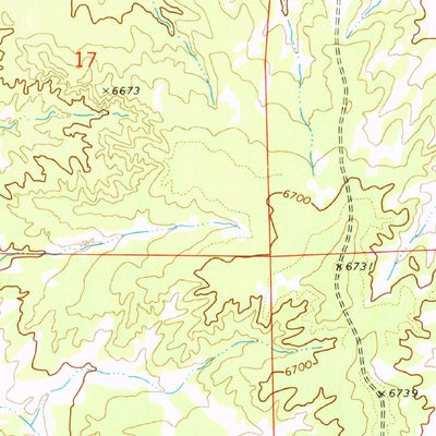 United States Geological Survey Mesa Parada NW, AZ (1971, 24000-Scale) digital map