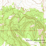 United States Geological Survey Mesa Redonda, AZ (1971, 24000-Scale) digital map