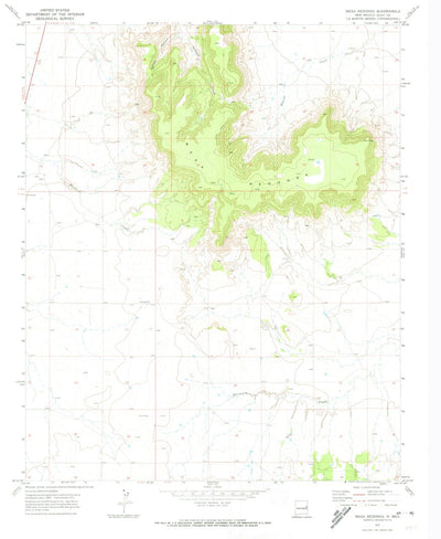 United States Geological Survey Mesa Redonda, NM (1971, 24000-Scale) digital map