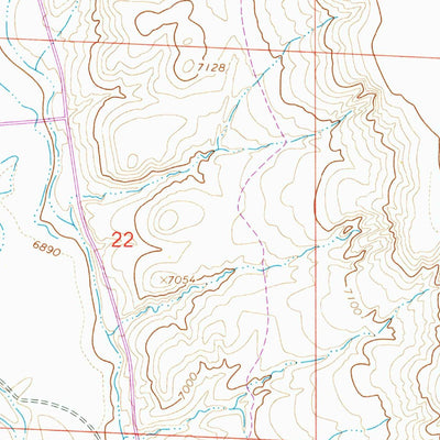 United States Geological Survey Mesa Spring, WY (1964, 24000-Scale) digital map