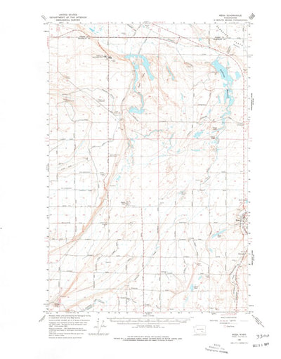 United States Geological Survey Mesa, WA (1965, 62500-Scale) digital map