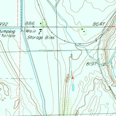 United States Geological Survey Mesa West, WA (1986, 24000-Scale) digital map
