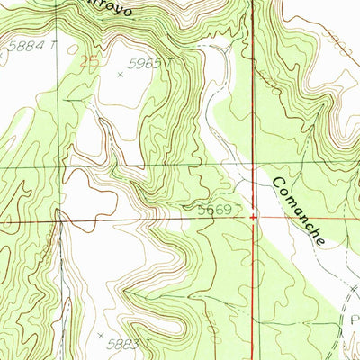 United States Geological Survey Mesas Mojinas, NM (1985, 24000-Scale) digital map