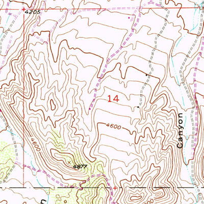 United States Geological Survey Mescal Creek, CA (1956, 24000-Scale) digital map