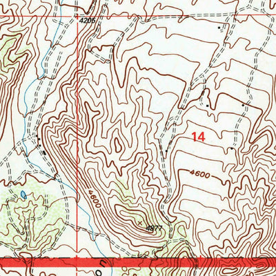 United States Geological Survey Mescal Creek, CA (1995, 24000-Scale) digital map