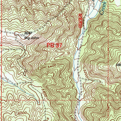 United States Geological Survey Mescal Creek, CA (1995, 24000-Scale) digital map