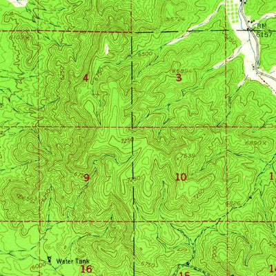 United States Geological Survey Mescalero, NM (1950, 62500-Scale) digital map