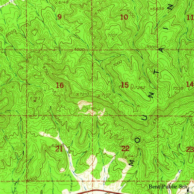 United States Geological Survey Mescalero, NM (1950, 62500-Scale) digital map
