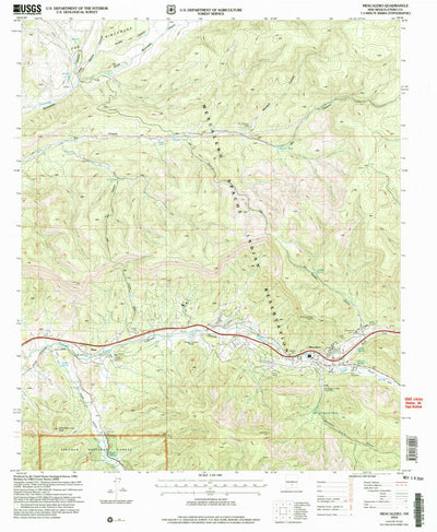 United States Geological Survey Mescalero, NM (2004, 24000-Scale) digital map