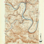United States Geological Survey Meshoppen, PA (1947, 31680-Scale) digital map