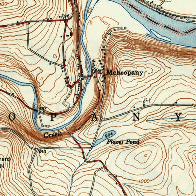 United States Geological Survey Meshoppen, PA (1947, 31680-Scale) digital map