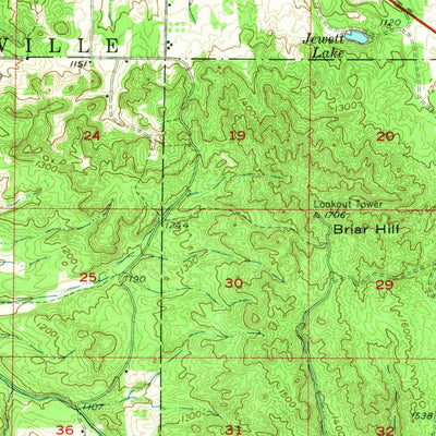 United States Geological Survey Mesick, MI (1956, 62500-Scale) digital map