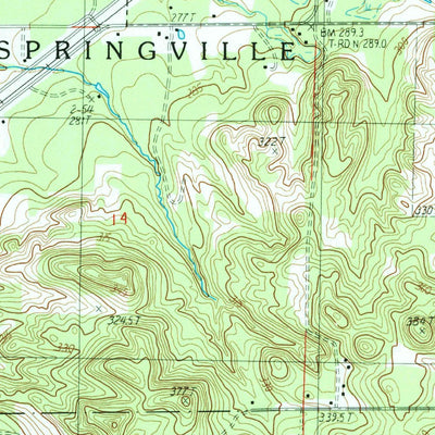 United States Geological Survey Mesick, MI (1987, 24000-Scale) digital map