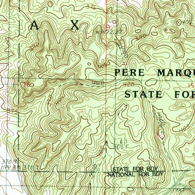 United States Geological Survey Mesick NE, MI (1987, 24000-Scale) digital map