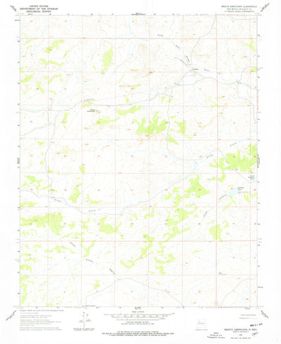 United States Geological Survey Mesita Americana, NM (1961, 24000-Scale) digital map