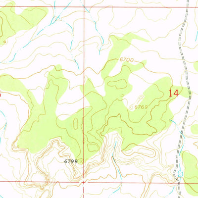 United States Geological Survey Mesita Americana, NM (1961, 24000-Scale) digital map