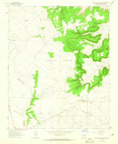 United States Geological Survey Mesita De Guadalupe, NM (1963, 24000-Scale) digital map